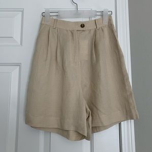 Simple Retro Linen Shorts